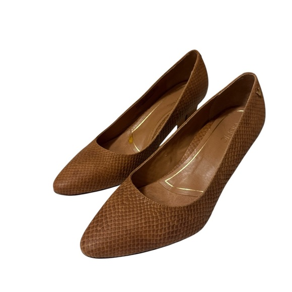 VIONIC Madison Mia Brown Snake Leather Women's Pumps #VS305-US: - Picture 3 of 11